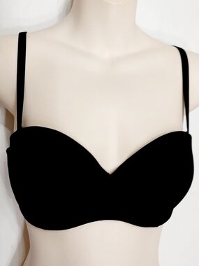 🔵BOGO FREE🔵 Calvin Klein Bra Padded Push-Up Black Straps or Strapless Sz 34C